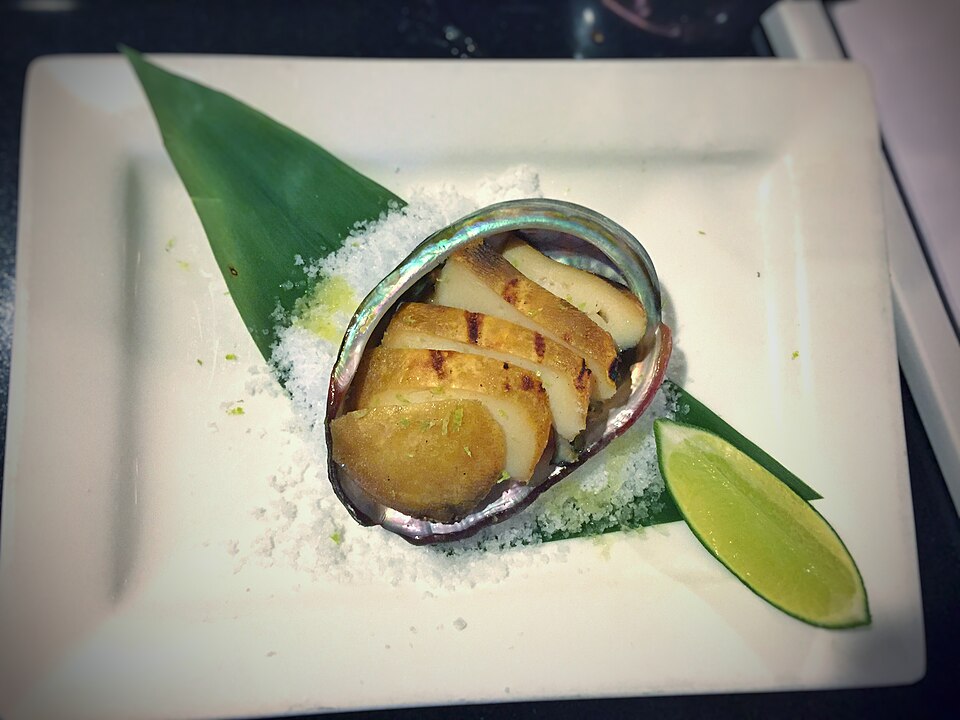 Grilled abalone