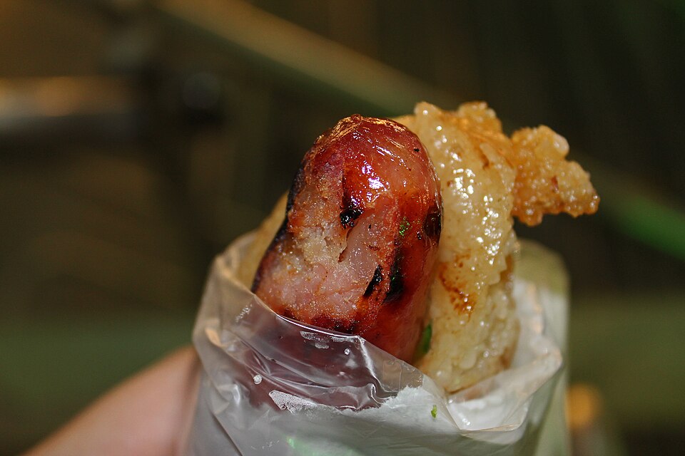 Grilled Taiwanese sausage